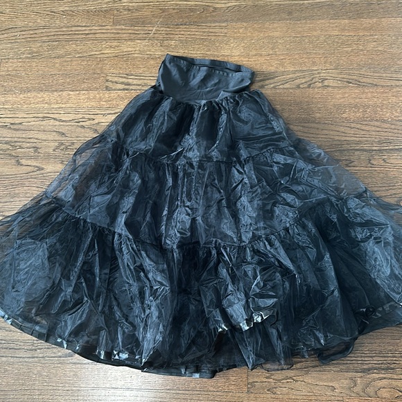 GRACE KARIN Black 50s Petticoat Skirt Dress Crinoline Tutu Underskirts for Women - Picture 5 of 8